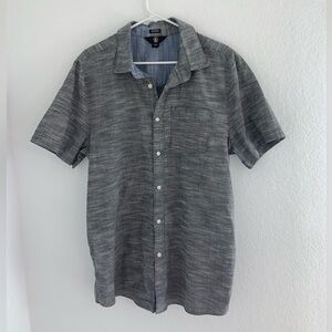 Volcom Stone Men’s Woven Short-Sleeve Button Down Shirt Grey